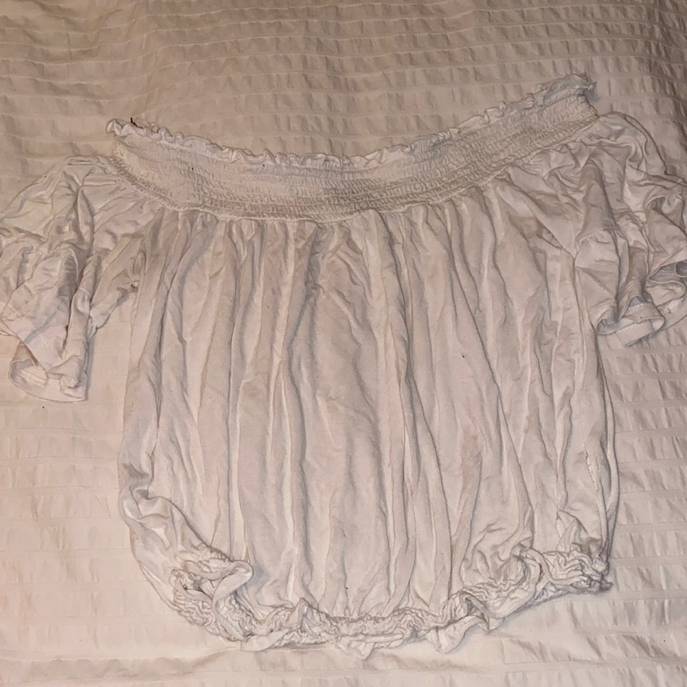 white off the shoulder top